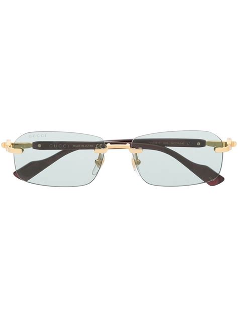 gucci prescription glasses semi rimless rectangle plastic white|Gucci eyeglass frames eyeglasses.